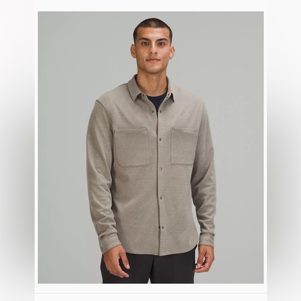NWT Lululemon Soft Knit Overshirt Tan XL